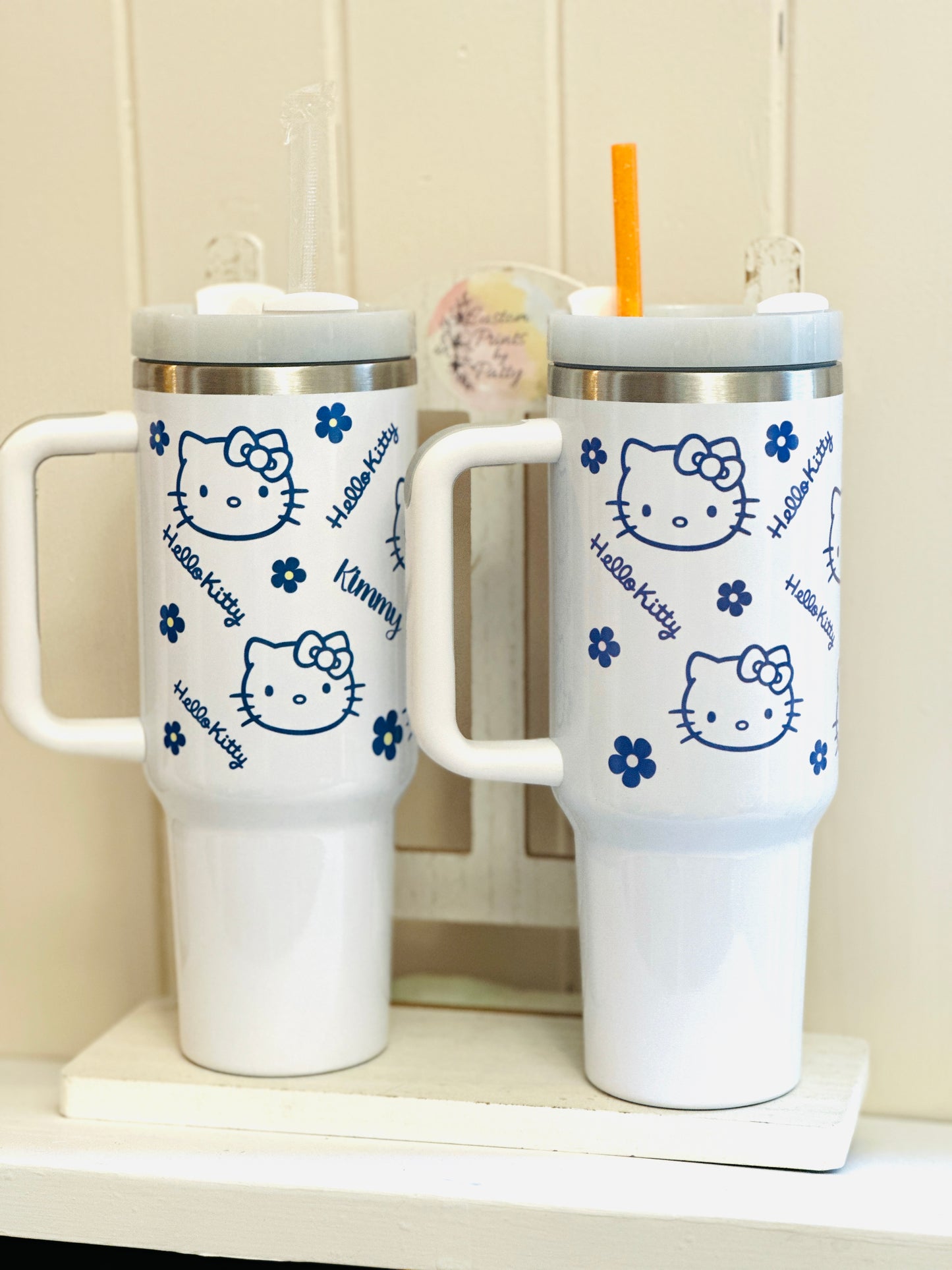 Stainless steel tumblers, Kitty tumblers, 40 oz tumblers, kitty tumblers with handles, alien tumblers, coquette bow tumblers, birthday gifts, back to school gifts, personalized tumblers.