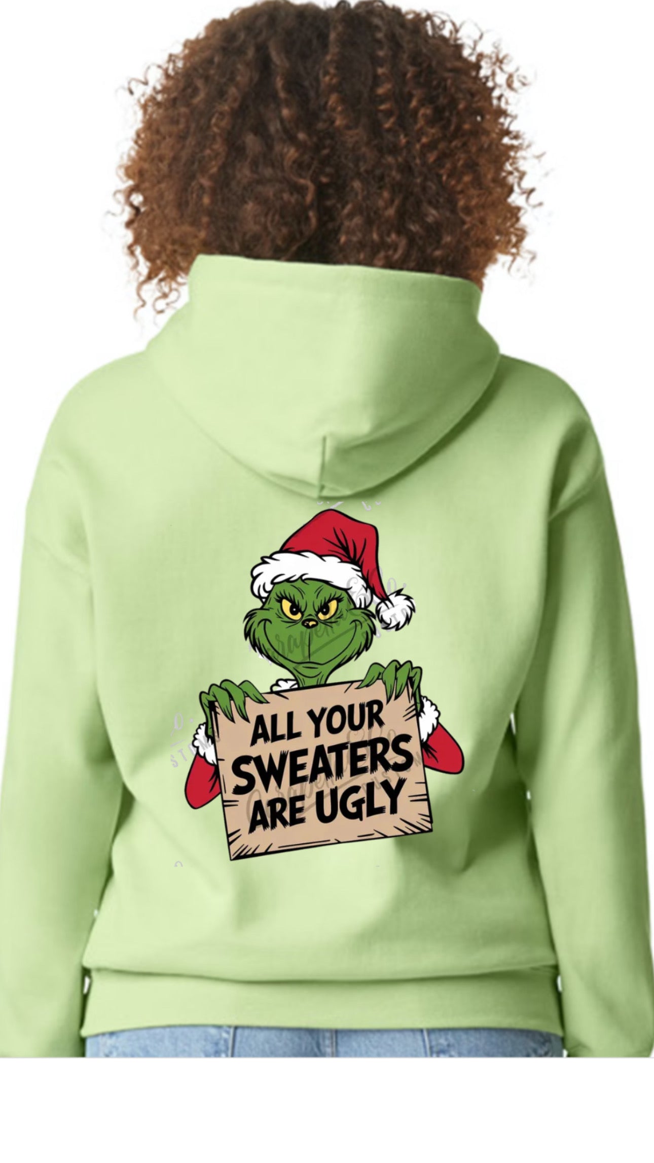 Funny Christmas Hoodie, “All Your Sweaters Are Ugly” Holiday Design